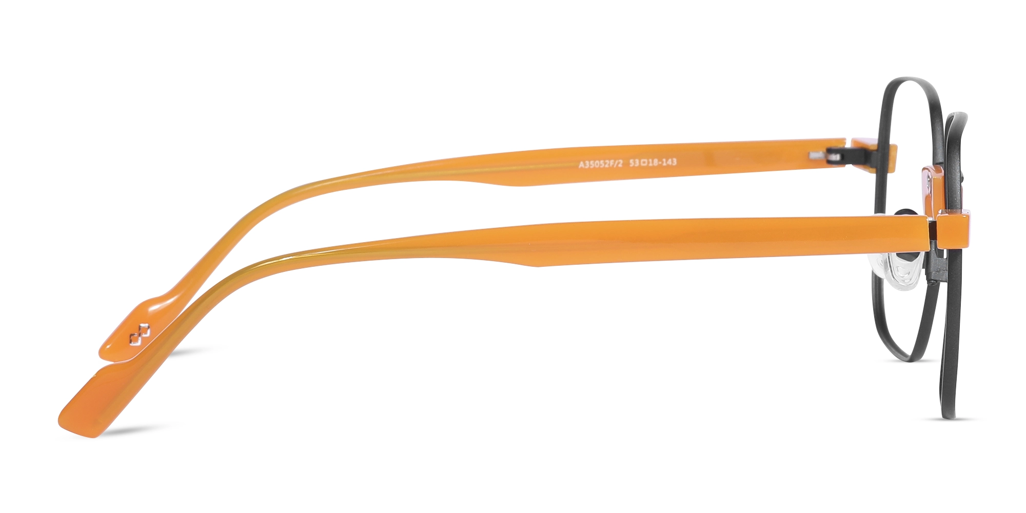 Matte Black Metal Full Rim Glasses-4