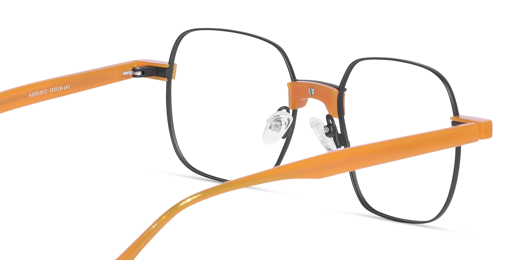 Matte Black Metal Full Rim Glasses-5