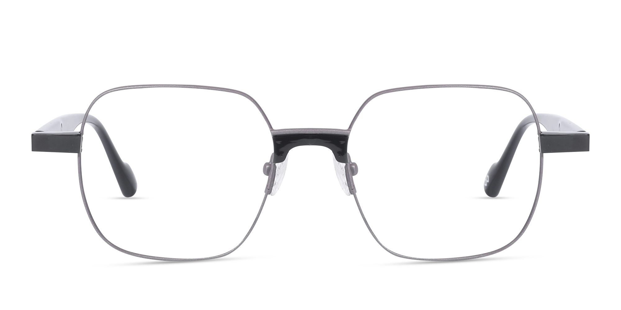 Brownish Mauve Metal Full Rim Glasses-1