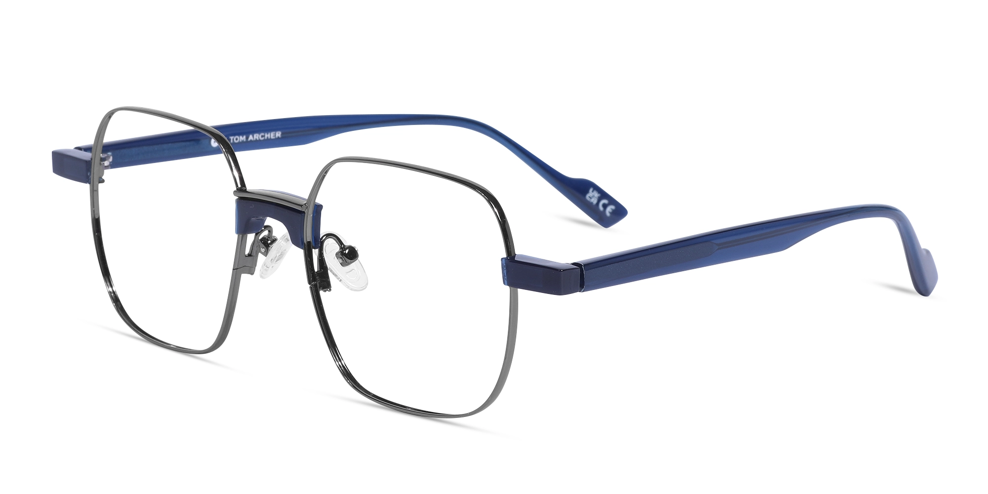 Stylish Gunmetal Square Full Rim Eyeglasses-3 Stylish Gunmetal Square Full Rim Eyeglasses-3