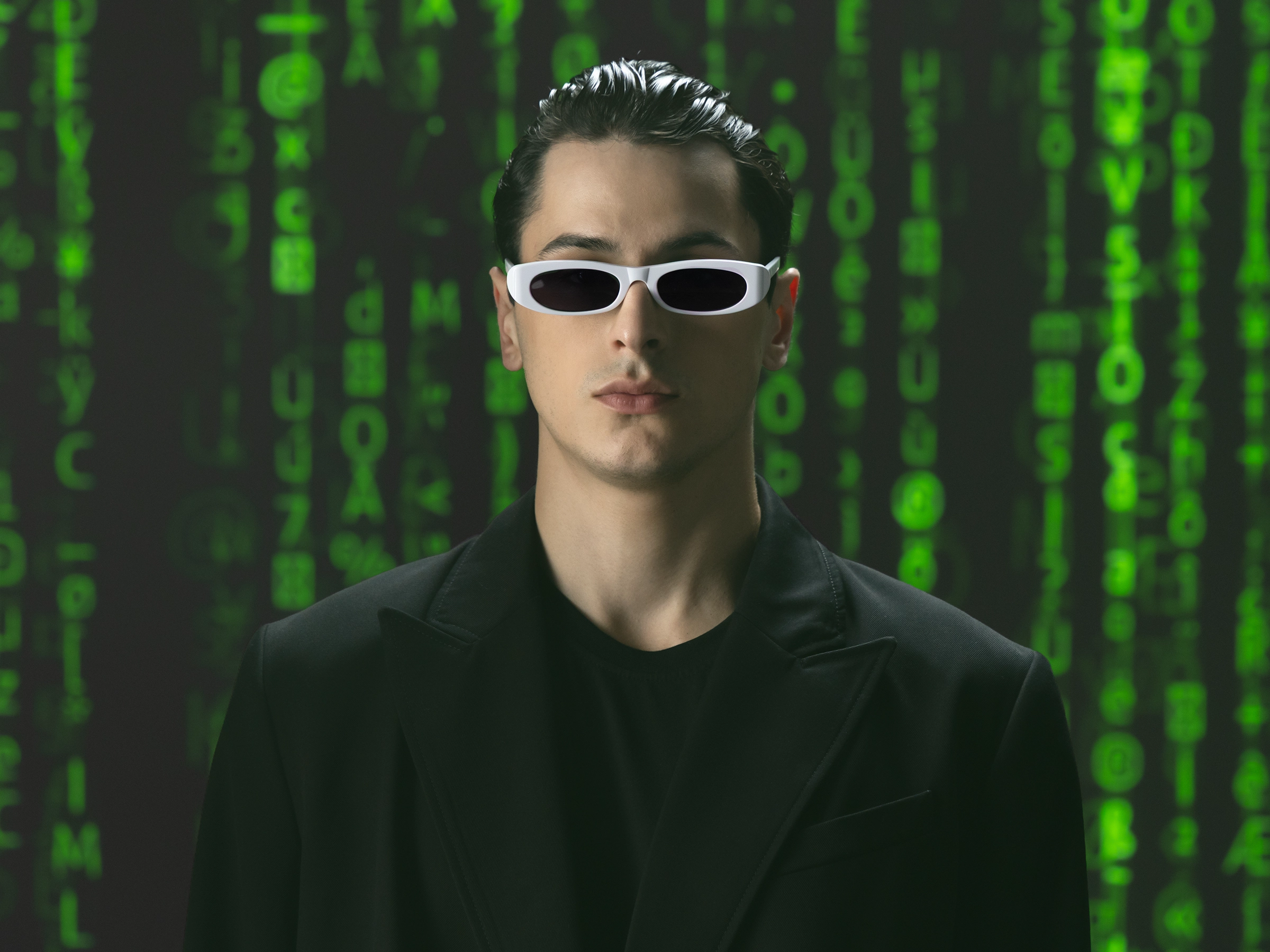 White Full Rim Rectangle Sunglasses41