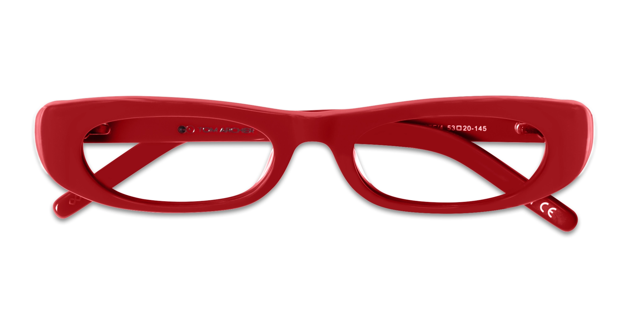 Maroon Red Oval Rectangle Glasses