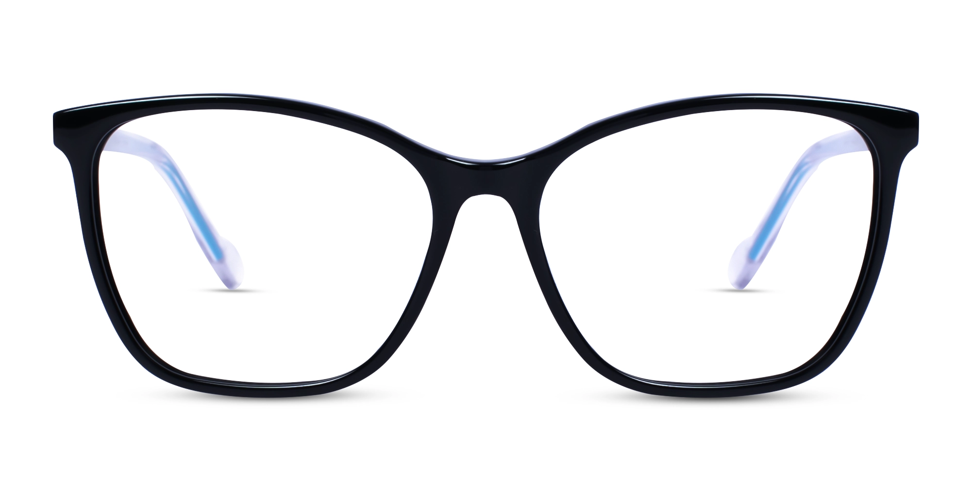Black Square Cateye Acetate Eyeglasses 1