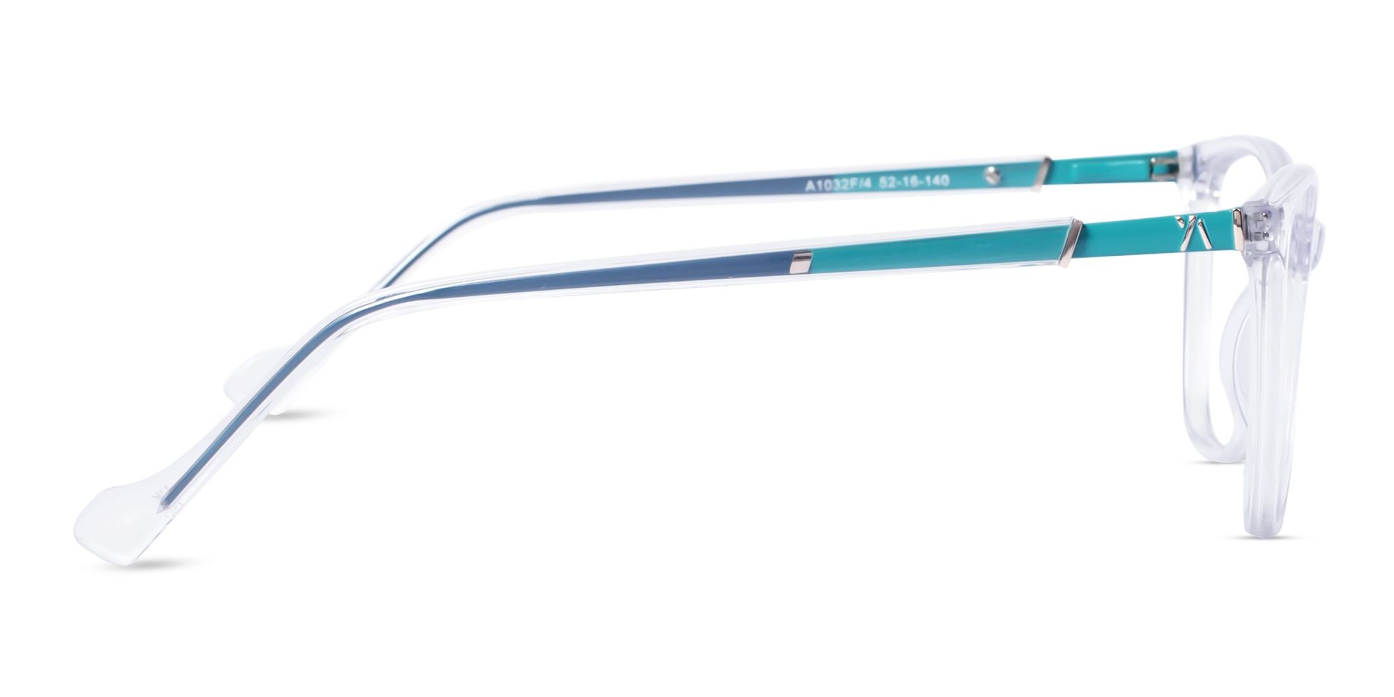 Crystal Clear Square Cateye Acetate Glasses 4