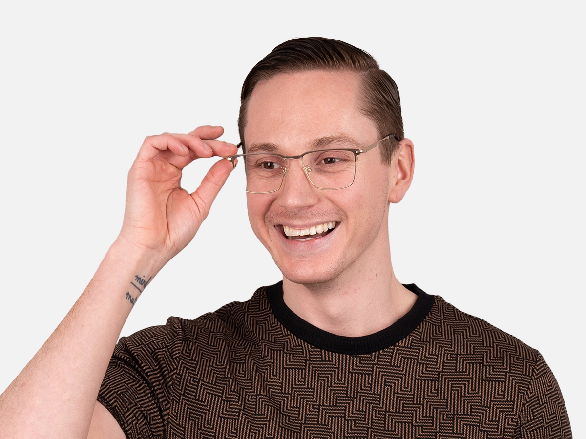 Gold And Brown Glasses-44
