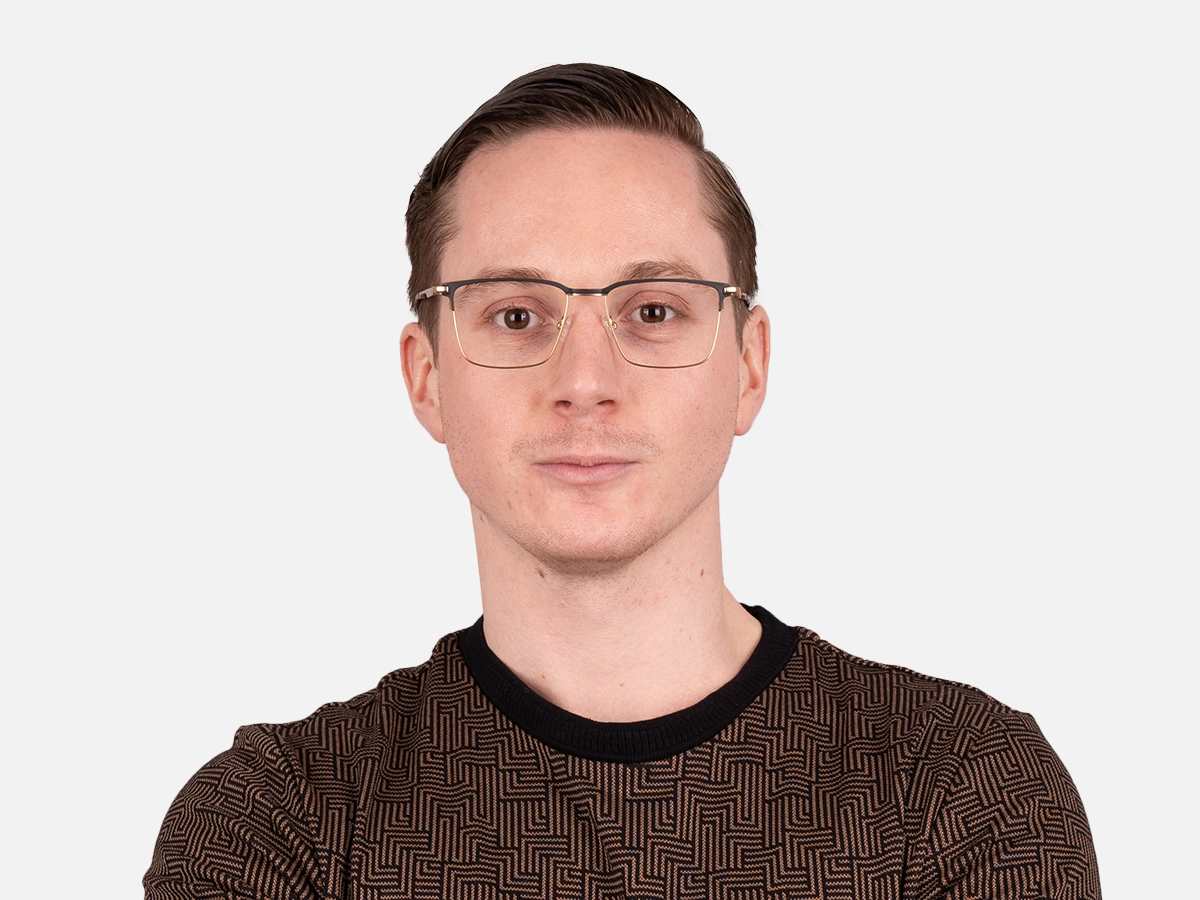 Gold And Black Glasses-41
