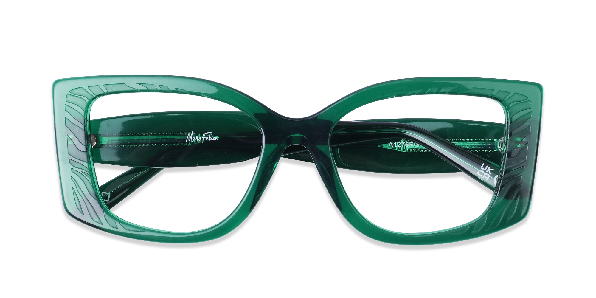 Emerald Green Oversized Eyeglasses-6