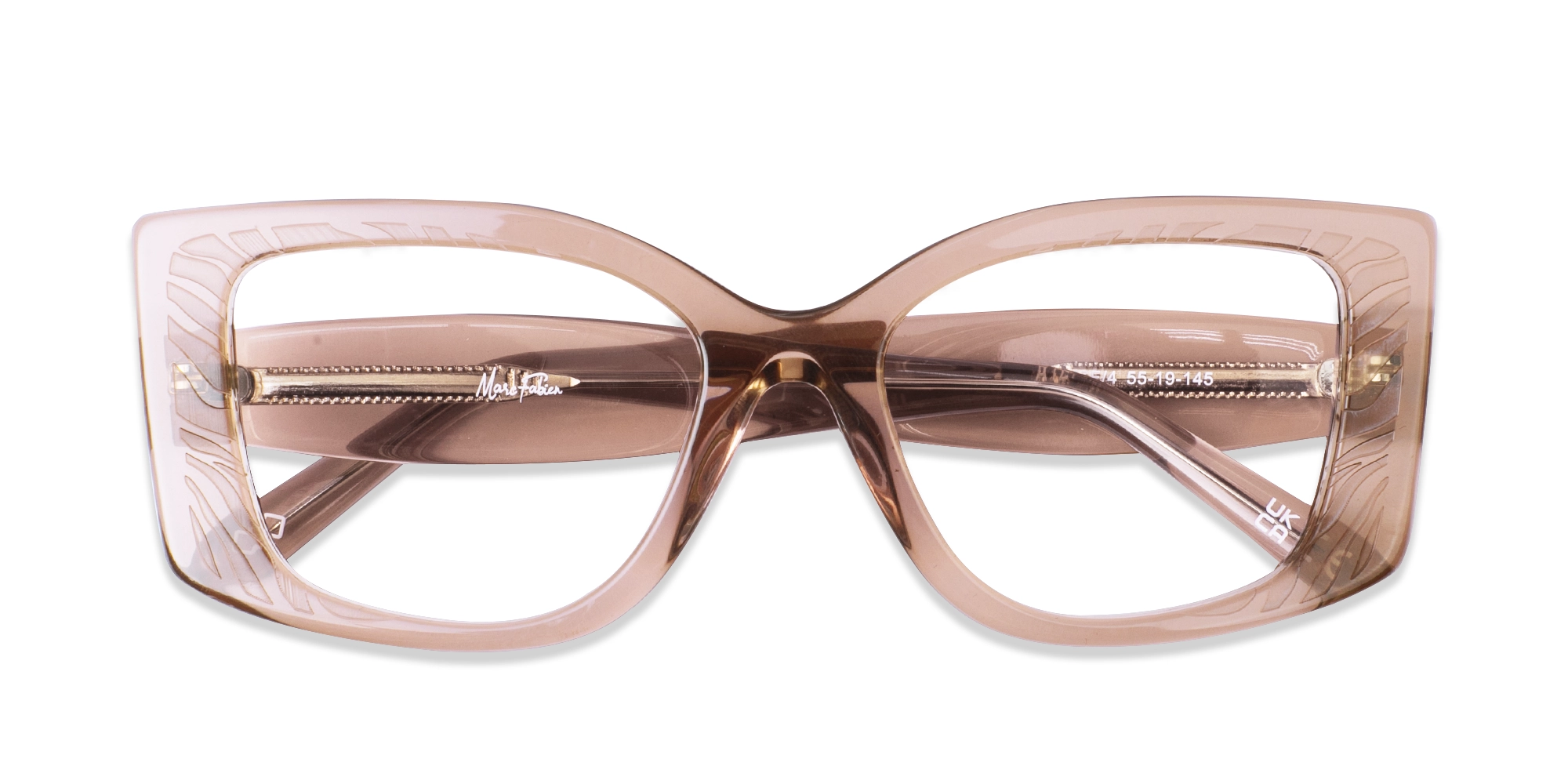 Cozy Peach Oversized Eyeglasses-6