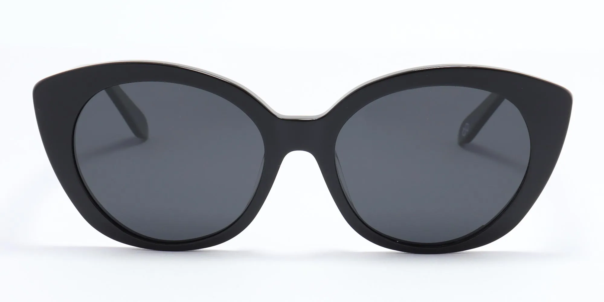 black oversized cat eye sunglasses-2