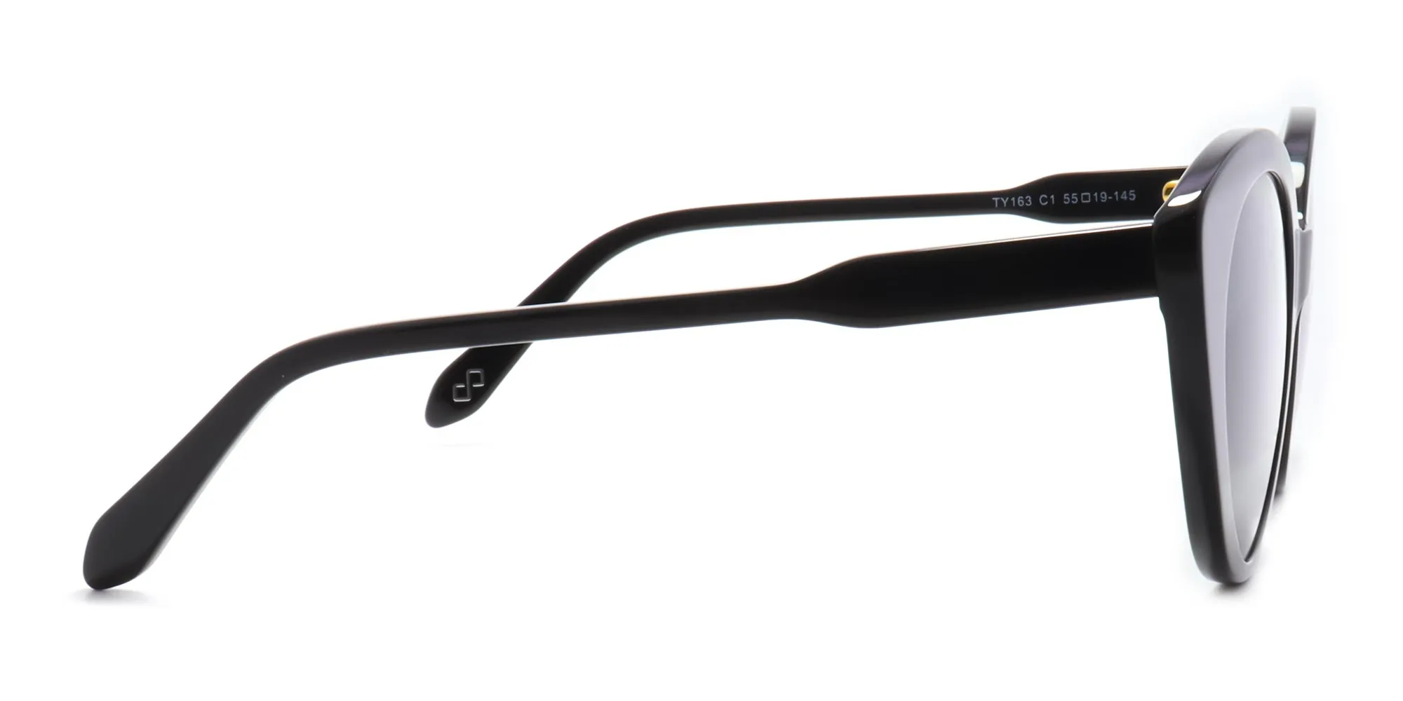 black oversized cat eye sunglasses-2