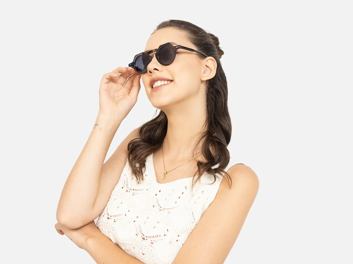 Grey Frame Sunglasses-53