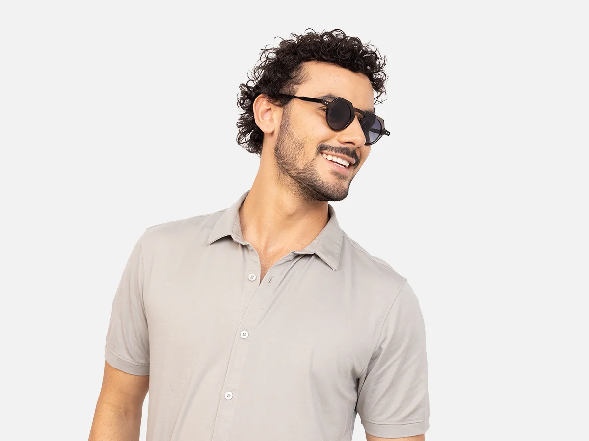 Grey Frame Sunglasses-43