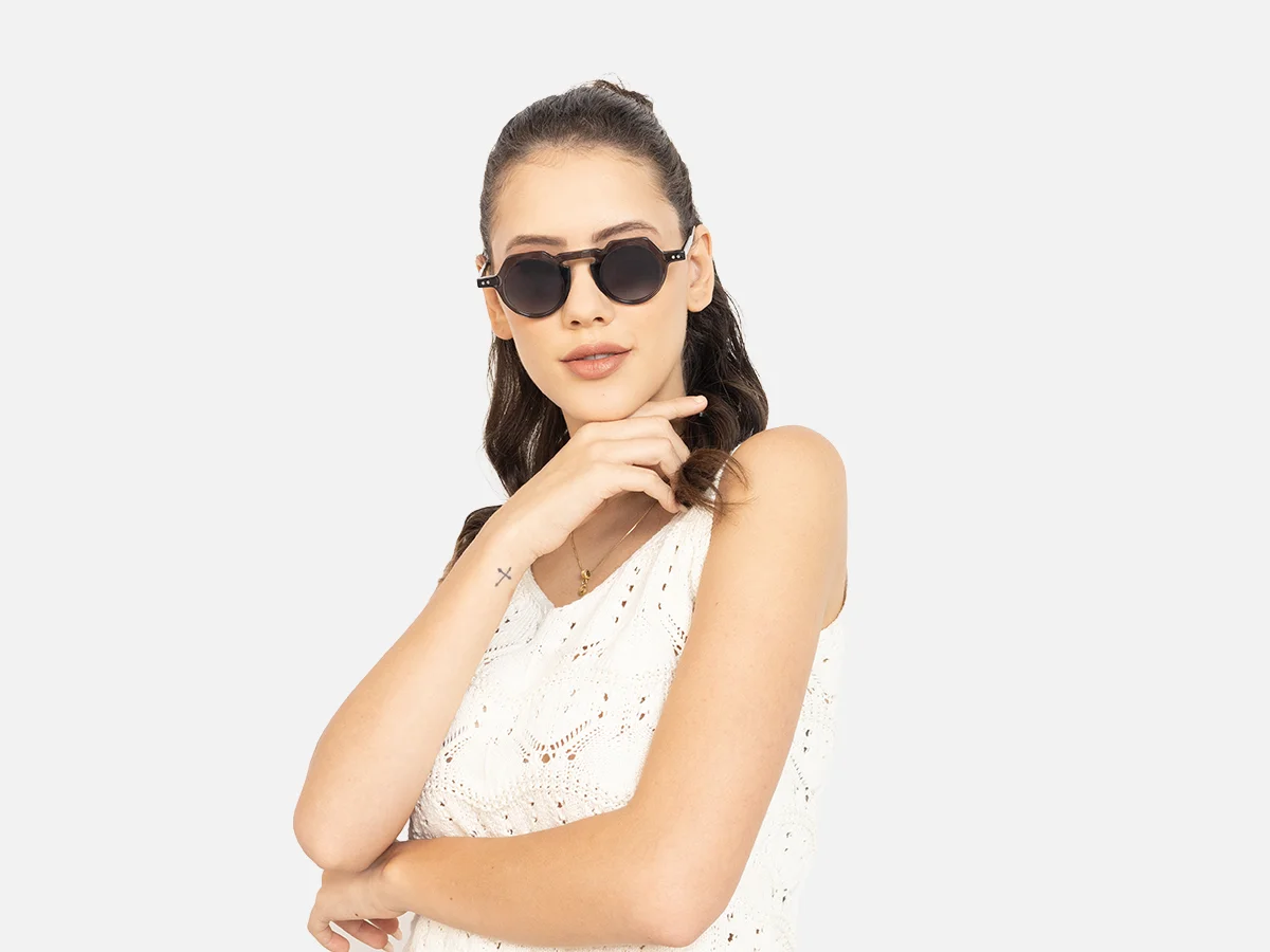 Grey Frame Sunglasses-51