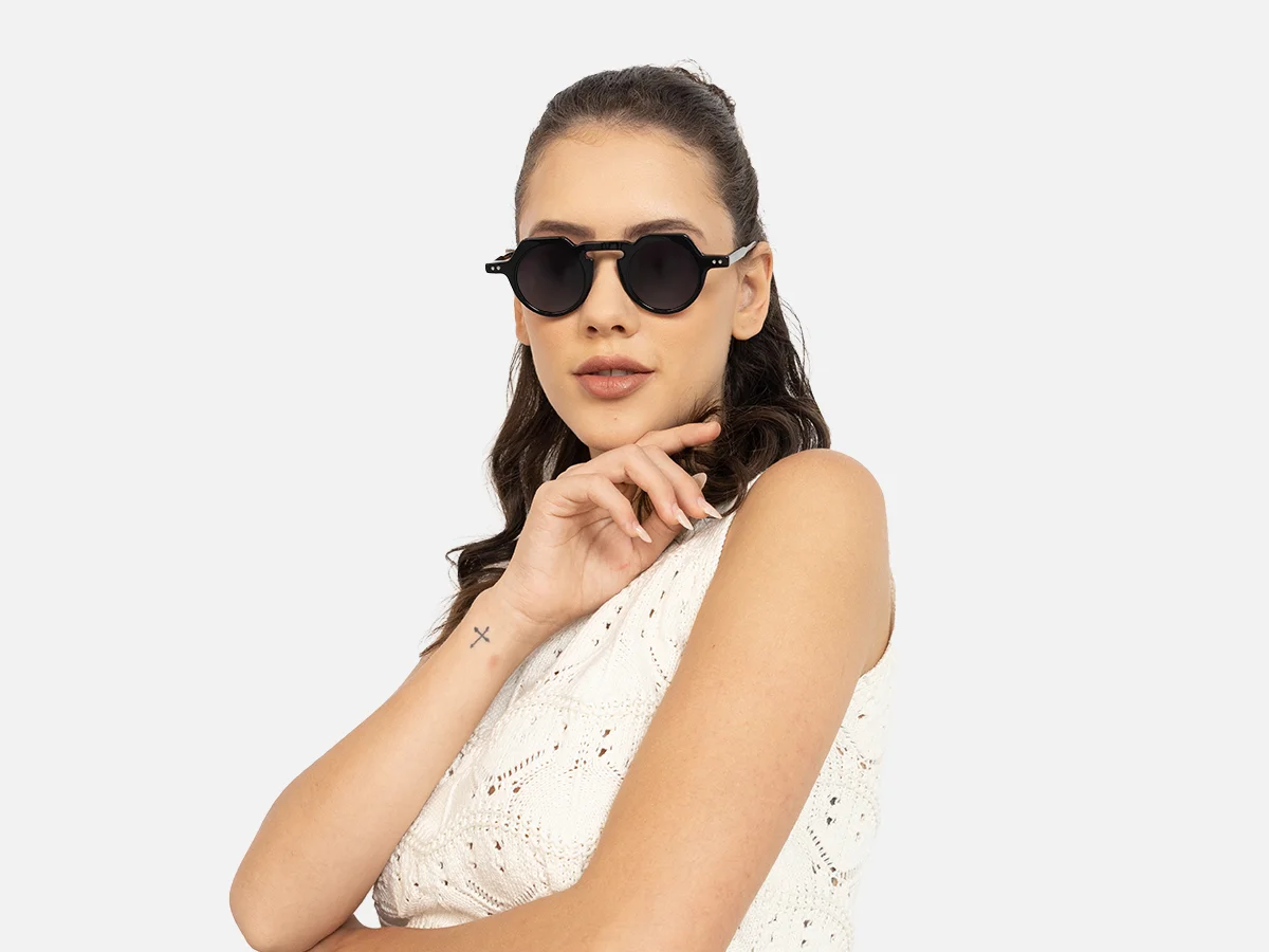Black Small Sunglasses-54