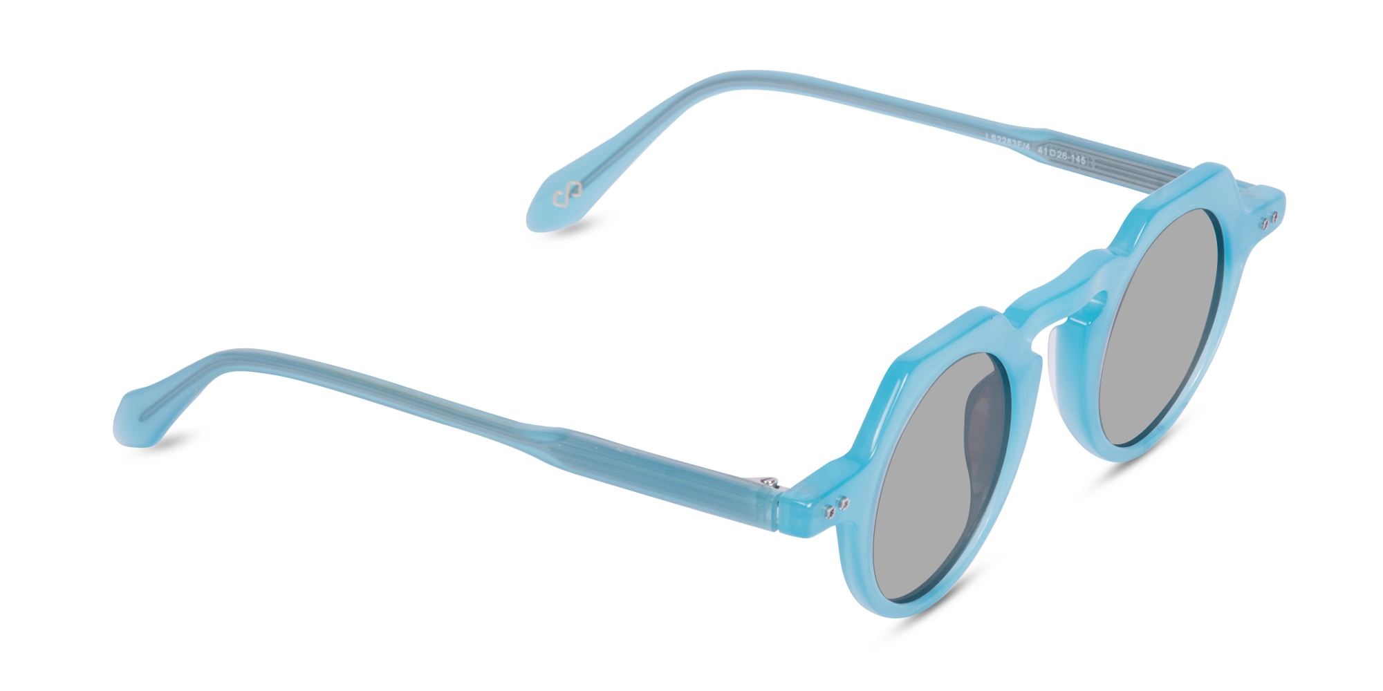 Blue Round Sunglasses-2