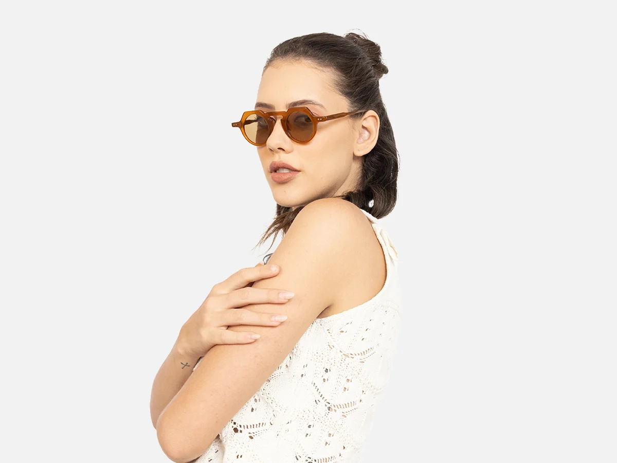 Small Brown Sunglasses-54
