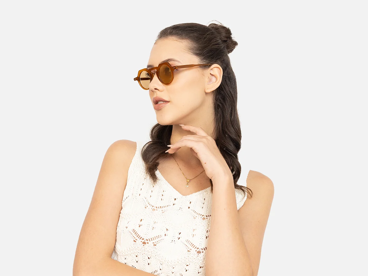 Small Brown Sunglasses-52
