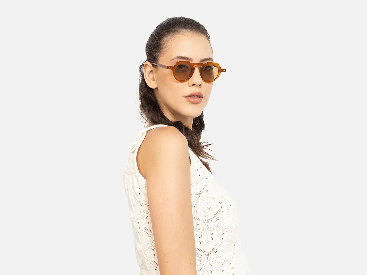 Small Brown Sunglasses-55