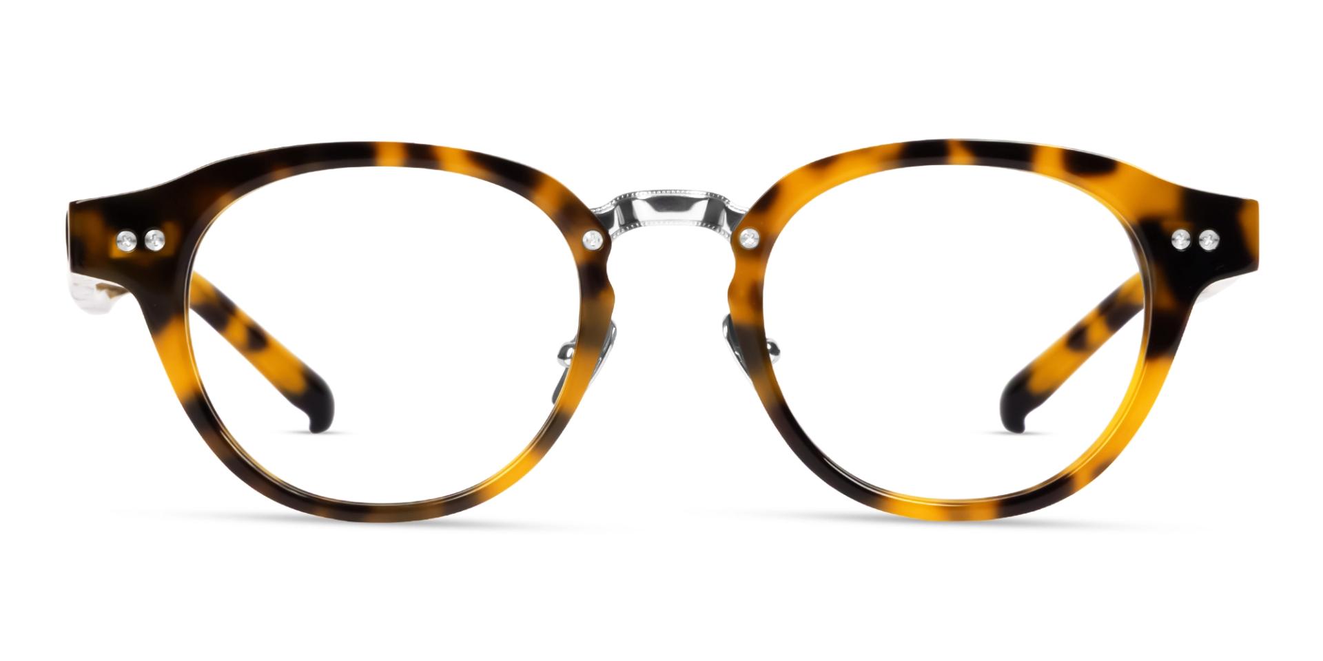 Honey Tortoise Oval Glasses With Nose Pad Honey Tortoise Oval Glasses With Nose Pad