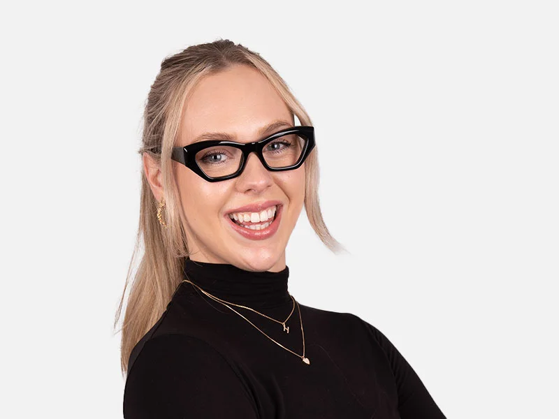 Thick Frame Cat Eye Glasses-7