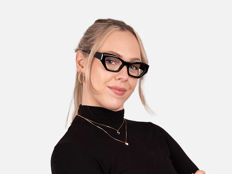 Thick Frame Cat Eye Glasses-7
