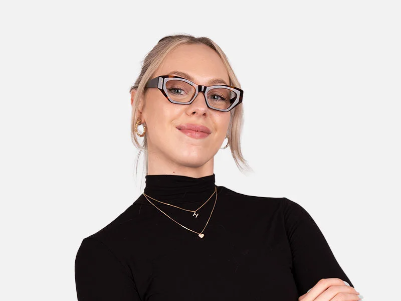 Thick Rimmed Cat Eye Glasses-7