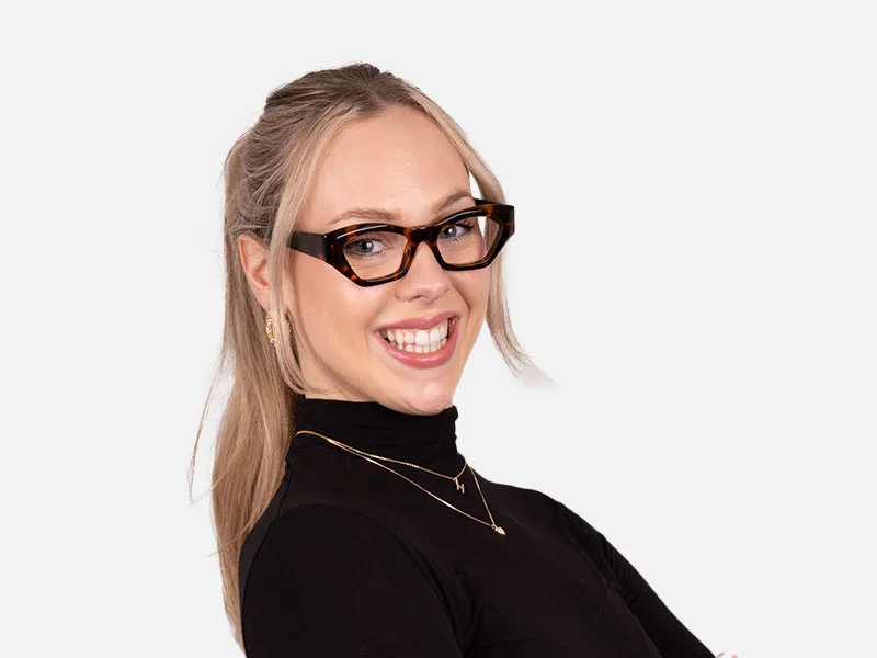 Thick Rimmed Cat Eye Glasses-7