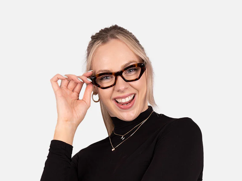 Thick Rimmed Cat Eye Glasses-7