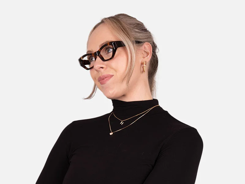 Thick Rimmed Cat Eye Glasses-7