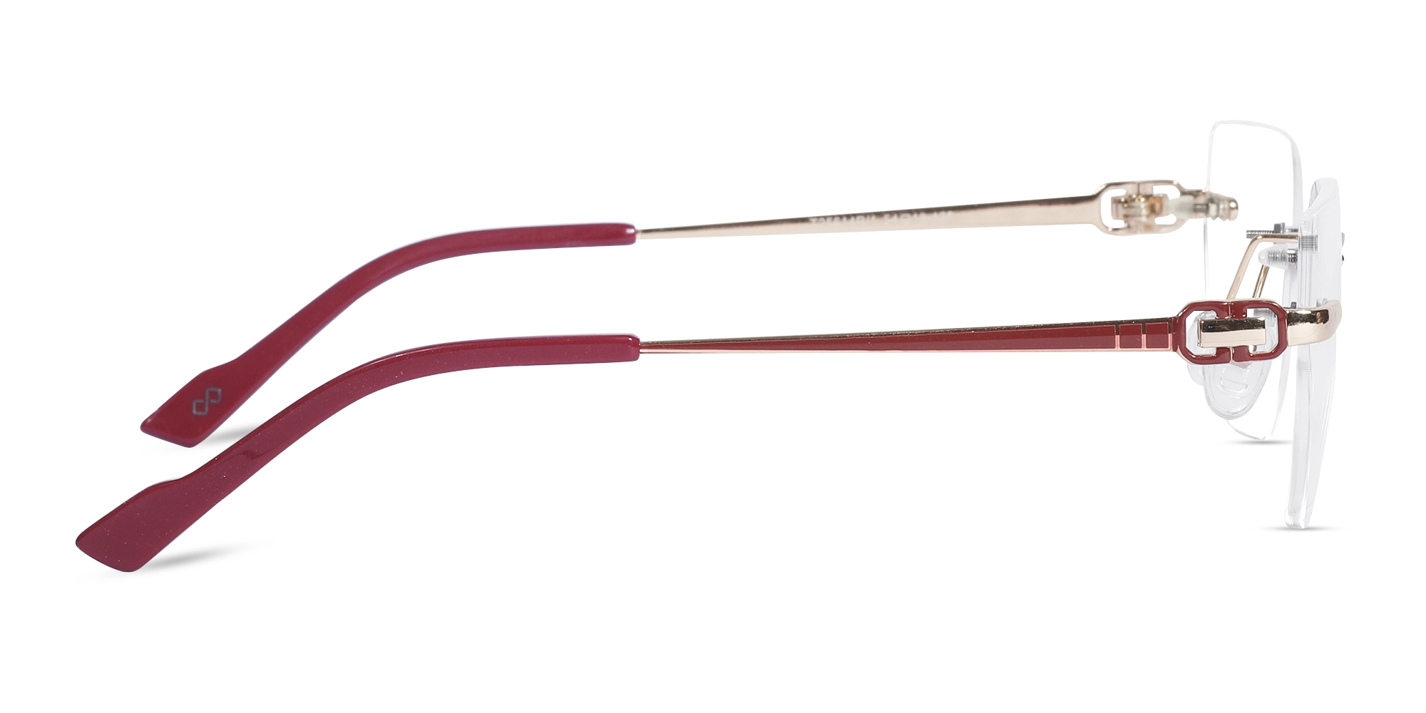 Rimless Gold Frame Glasses 4