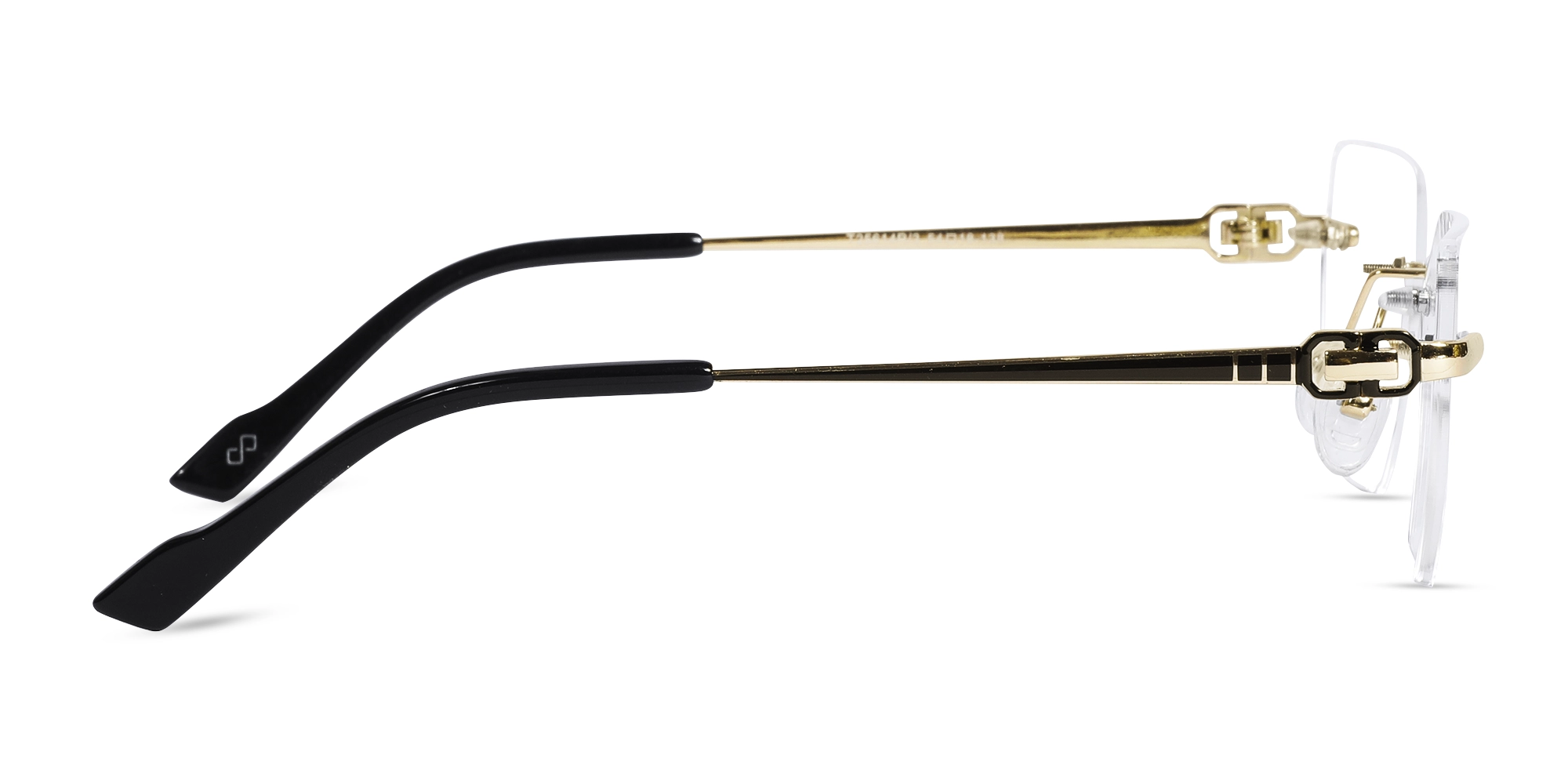 Gold Metal Half Rim Glasses 4