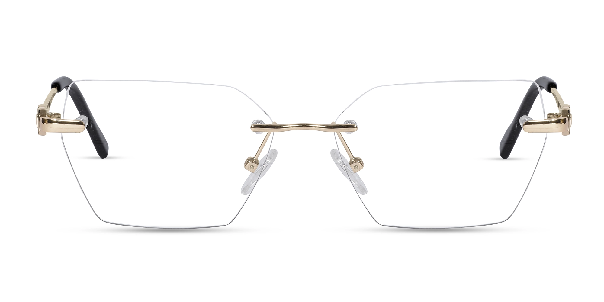 Gold Metal Half Rim Glasses 1 Gold Metal Half Rim Glasses 1