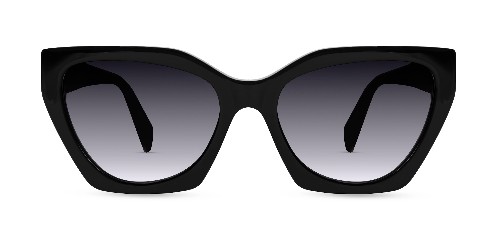 Black Cat-Eye Geometric Sunglasses-1 Black Cat-Eye Geometric Sunglasses-1