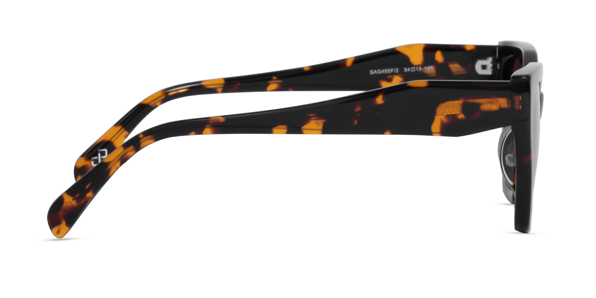 Honey Tortoise Cat-Eye Geometric Sunglasses-4