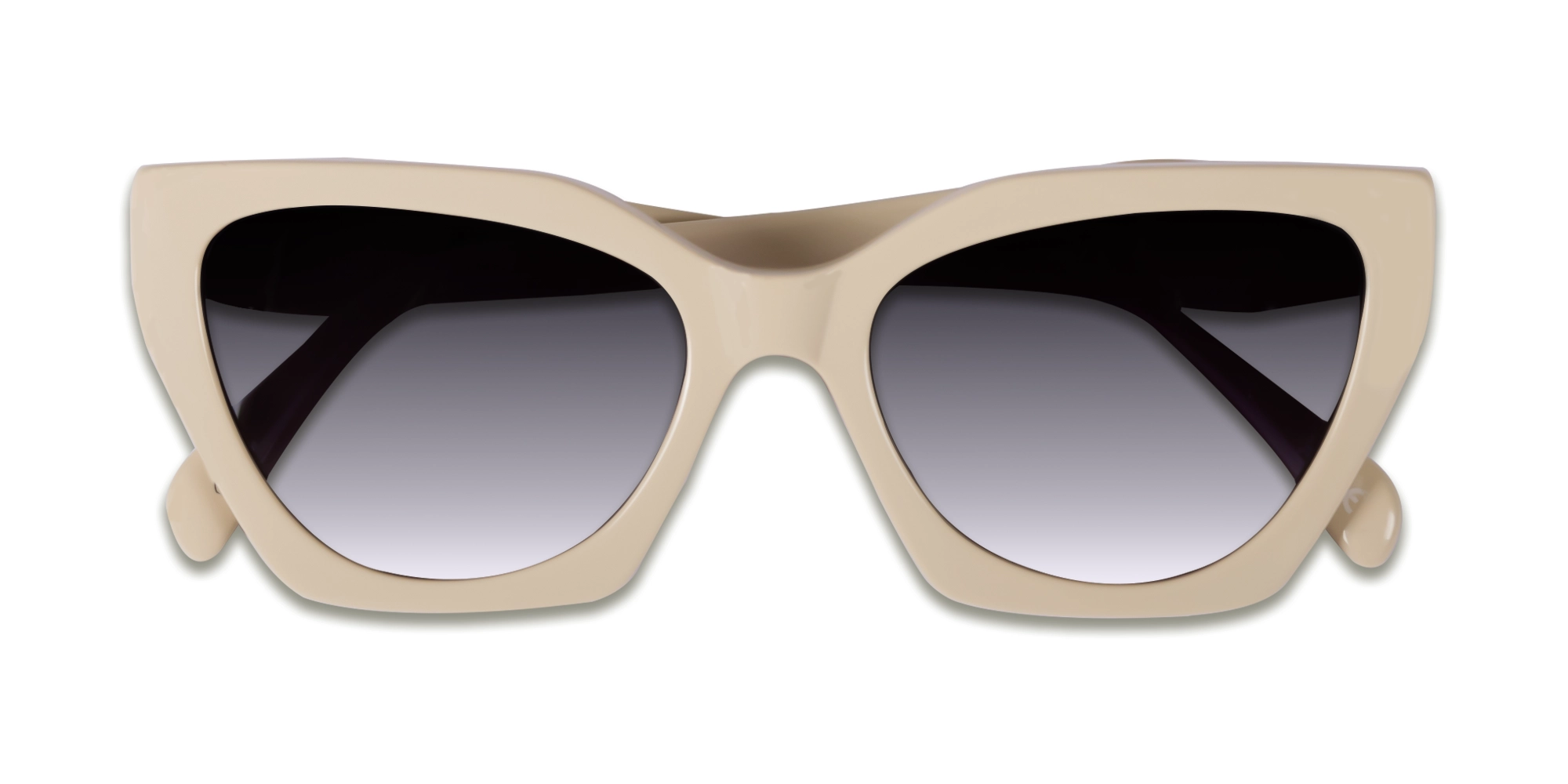 Bisque Cat-Eye Geometric Sunglasses-6