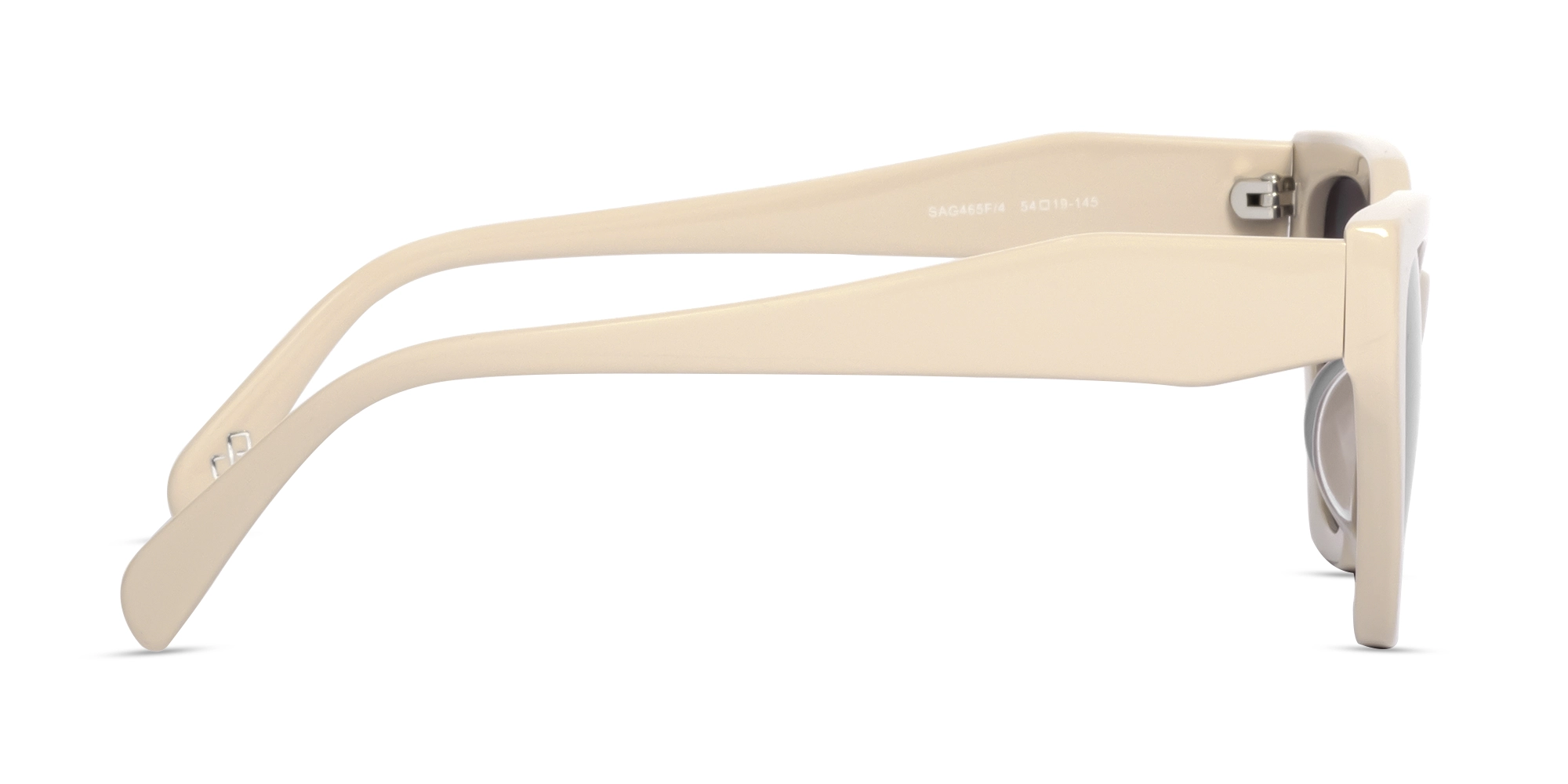 Bisque Cat-eye Geometric Glasses-4