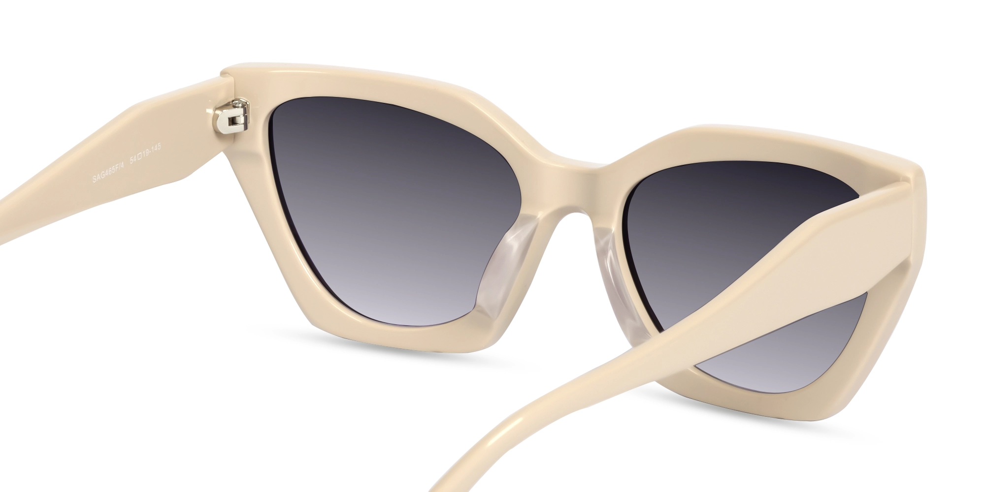 Bisque Cat-Eye Geometric Sunglasses-5