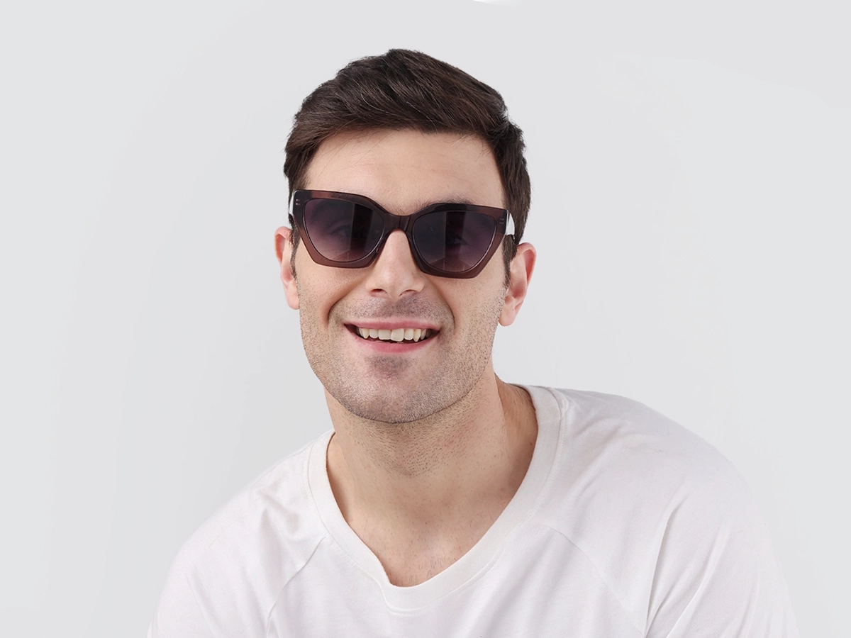 Crystal Mauve Grey Cat-Eye Geometric Sunglasses-41