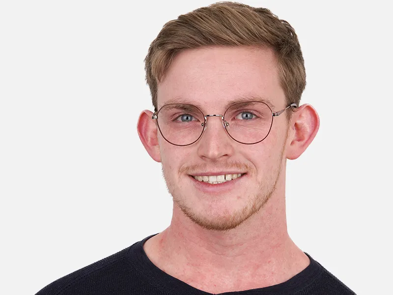 Red, Burgundy & Silver Square Metal Glasses-2