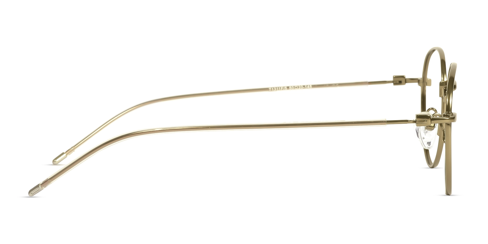 Vintage Gold Oval Full-Rim Glasses-4