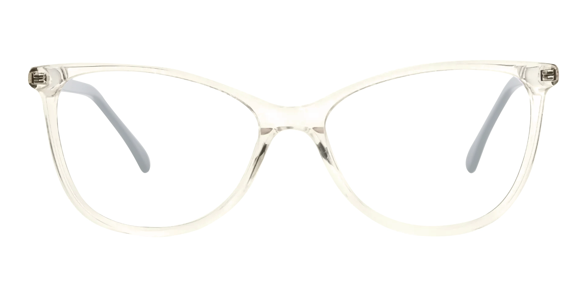 Crystal & Grey Cat-eye Glasses-1