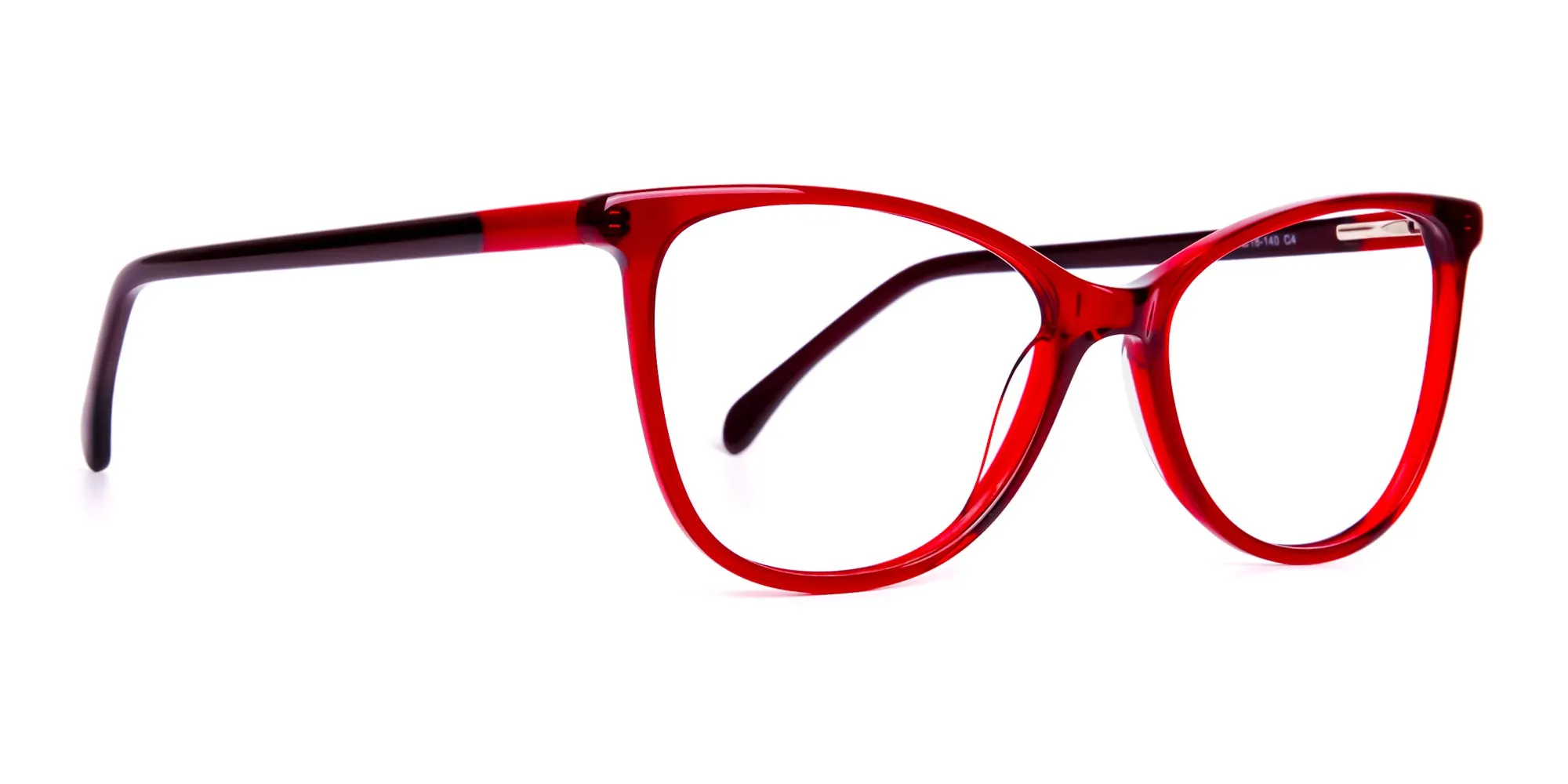 BELPH 4 medium cat-eye eyeglasses with spring hinges, 53-18-140 fit