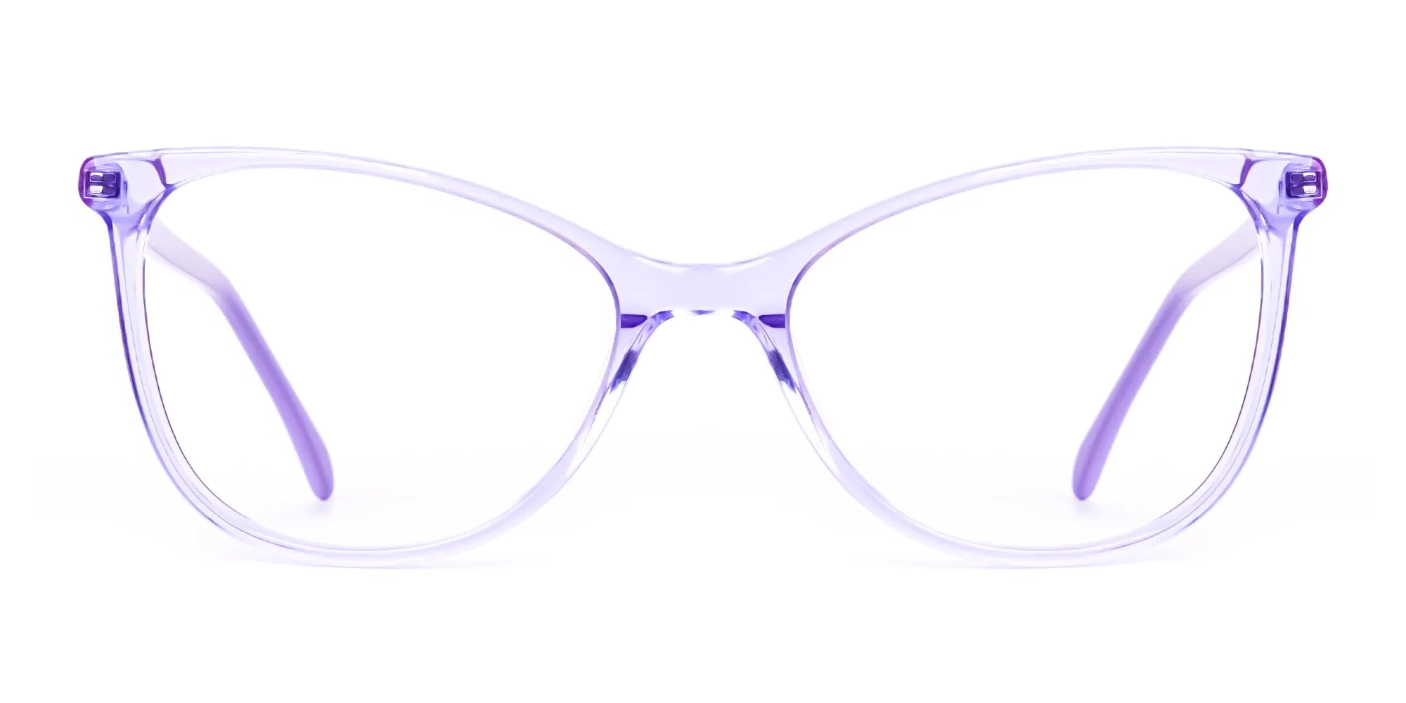 Prescription Cat-Eye glasses in Crystal Pastel Purple acetate for women Prescription Cat-Eye glasses in Crystal Pastel Purple acetate for women