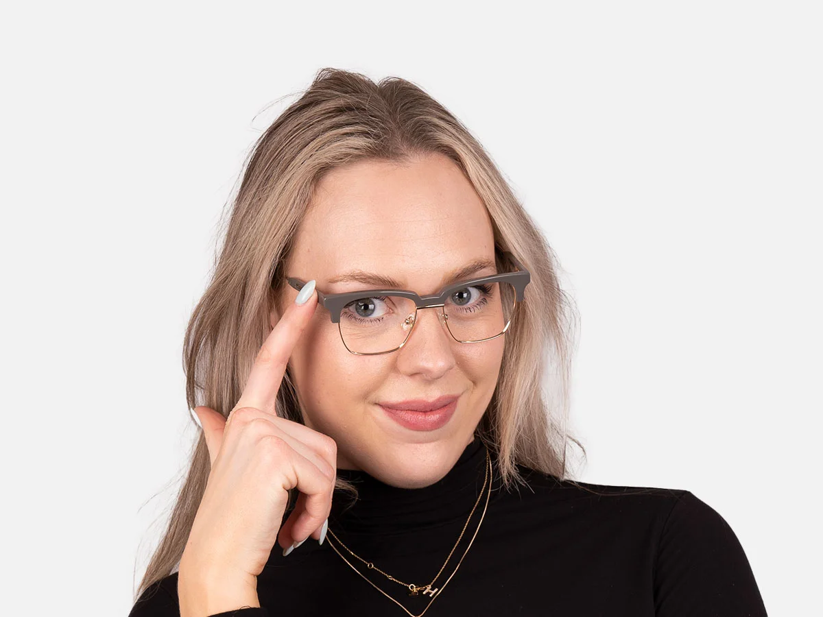 Square Browline Glasses-7