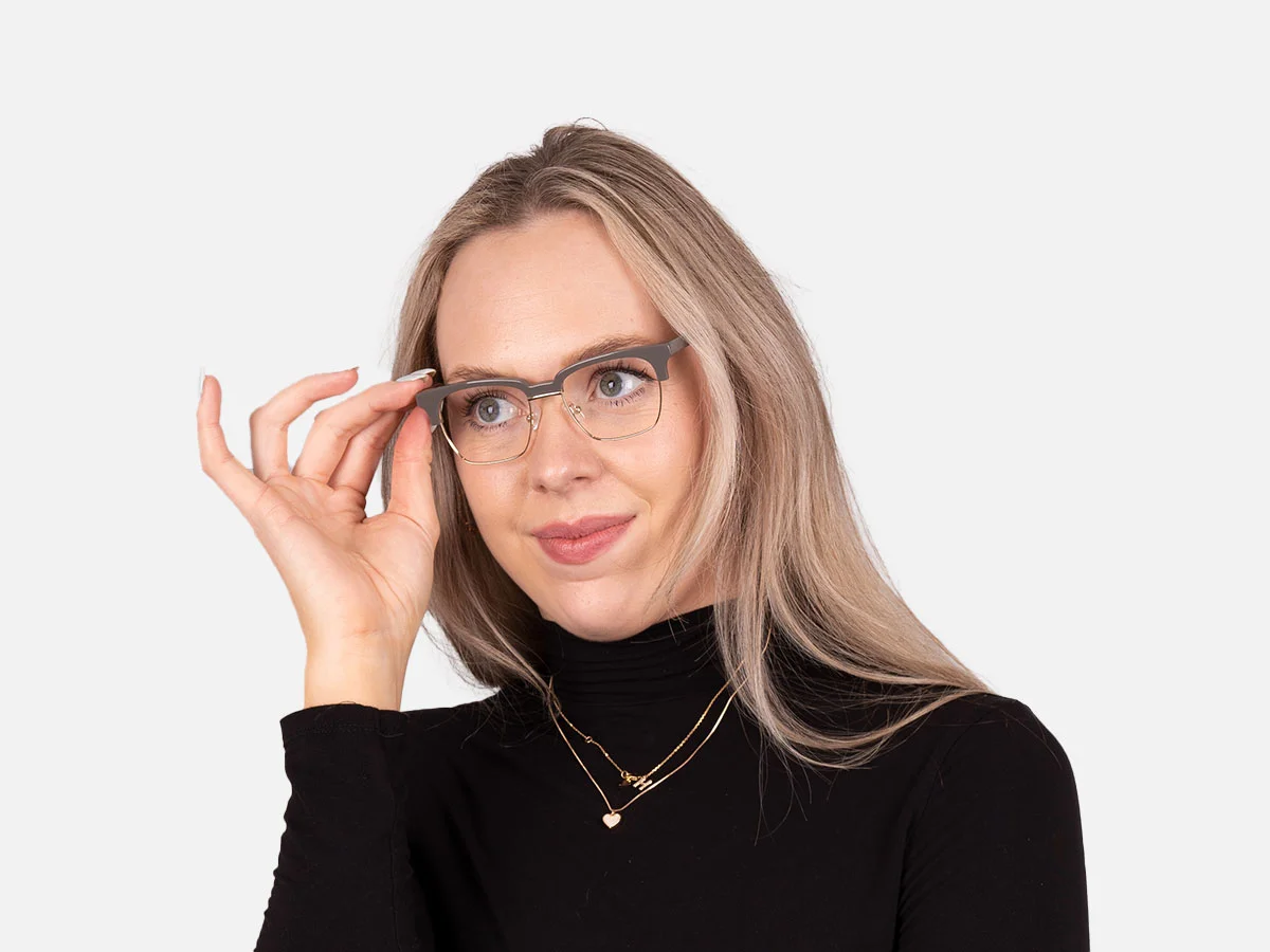 Square Browline Glasses-7