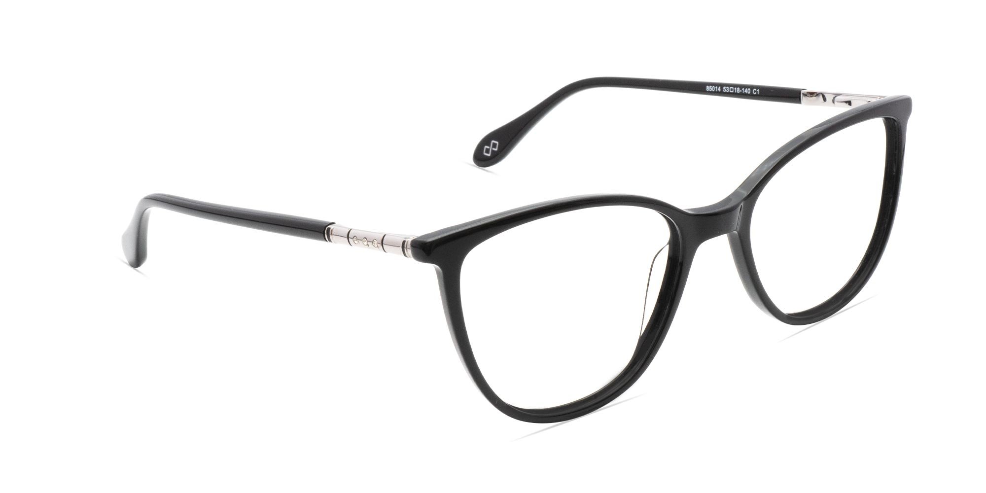 Black Round Cat Eye Glasses-2