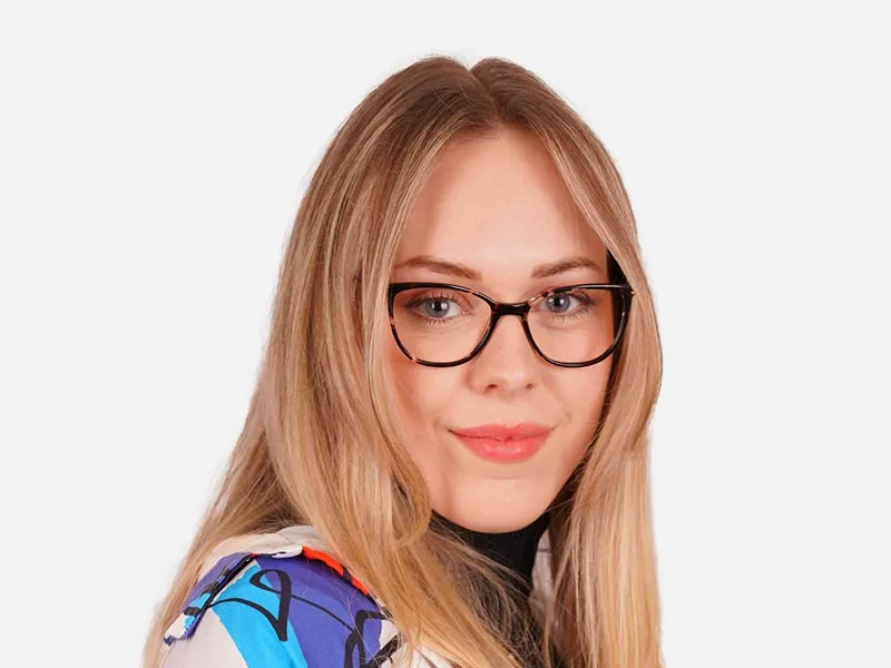 Circle Cat Eye Glasses-2