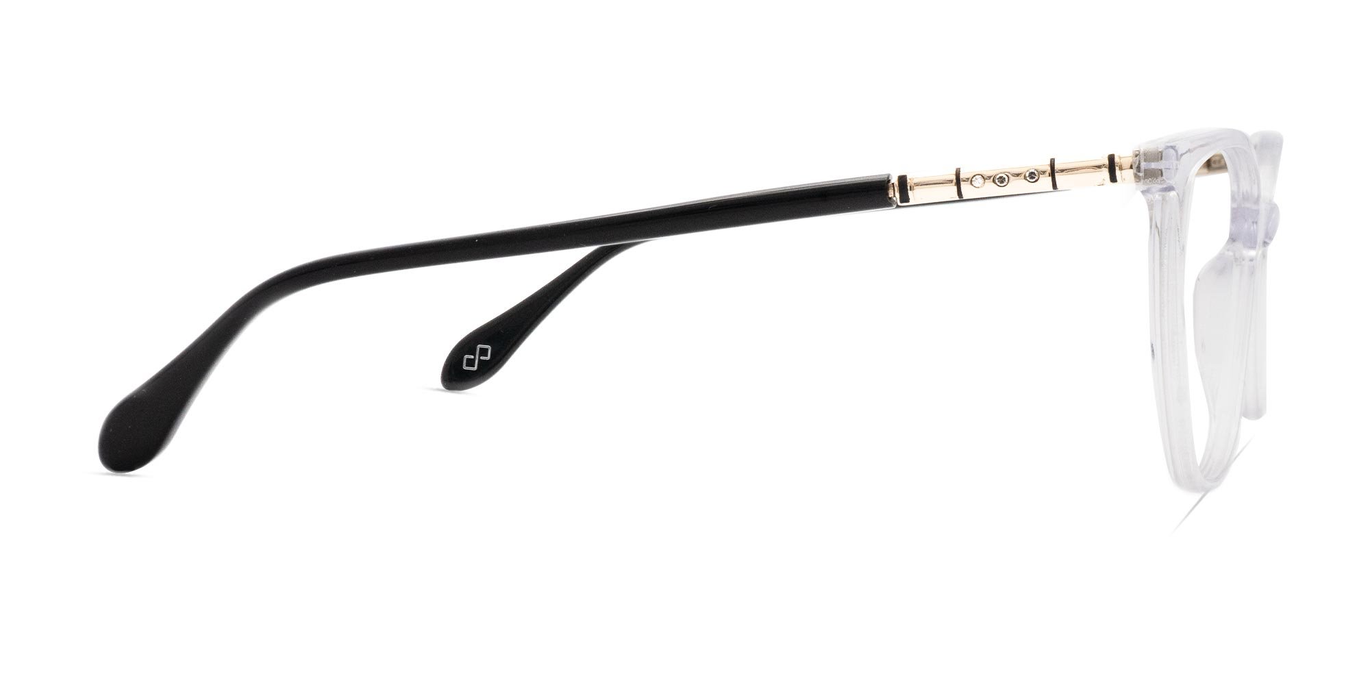 Clear Round Cat Eye Glasses-4