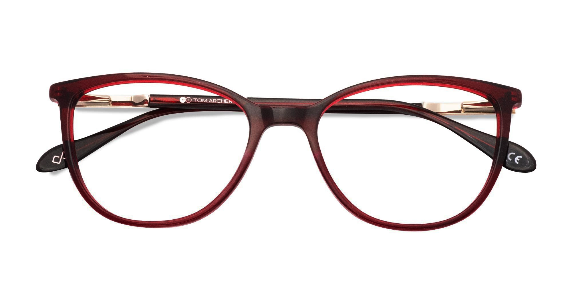 Round Cat Eye Prescription Glasses-6