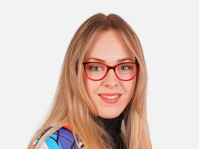 Round Cat Eye Prescription Glasses-2